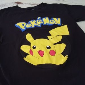 Pokemon Pikachu Official T-Shirt XS Black